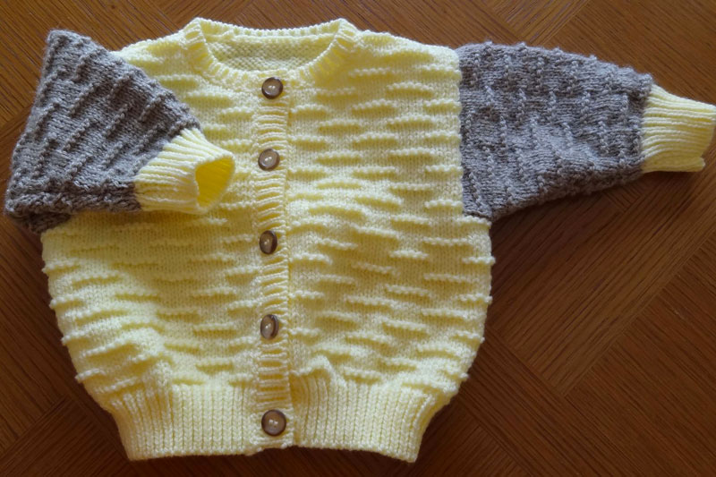 gilet tricote main 6 9 mois
