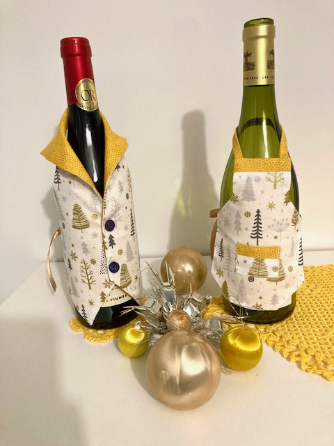 Gilet tablier bouteille jaune