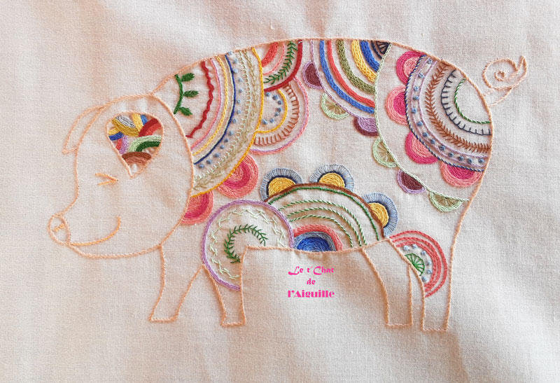 Broderie cochon