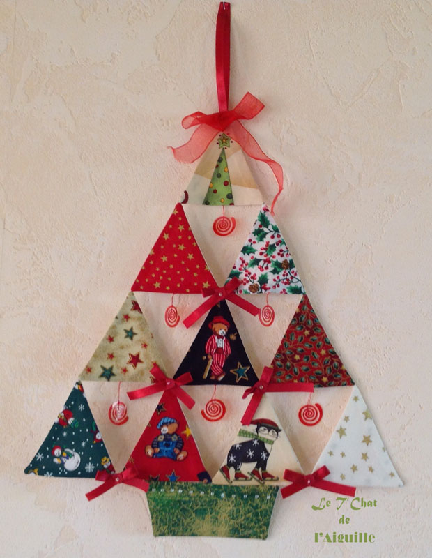 Sapin patchwork triangles