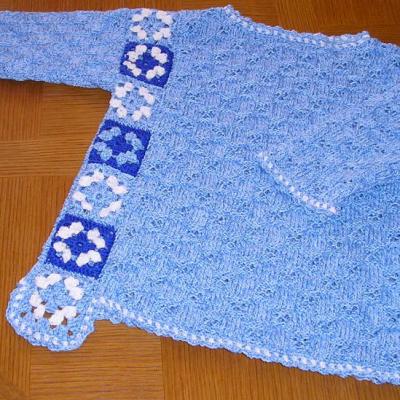 Pull fille tricot crochet